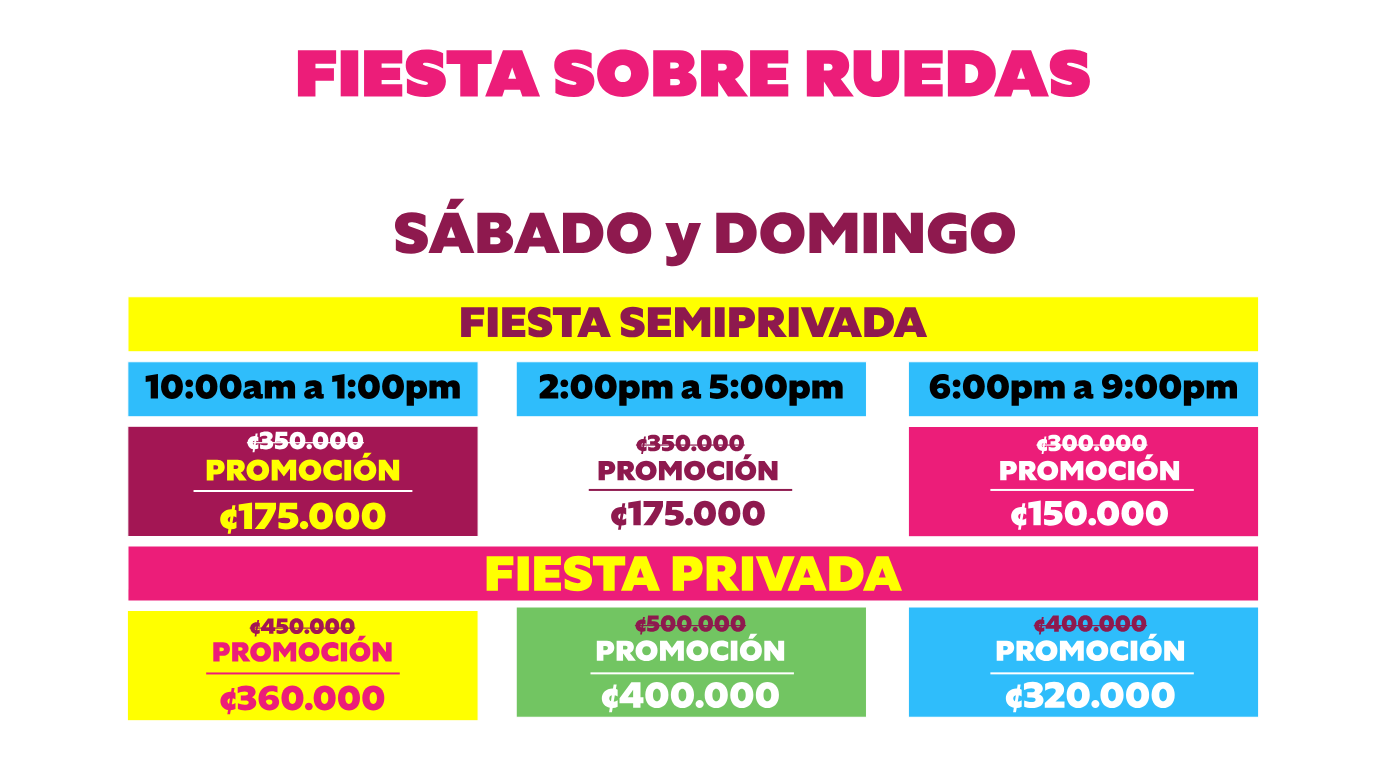 Fiesta privada - fin de semana